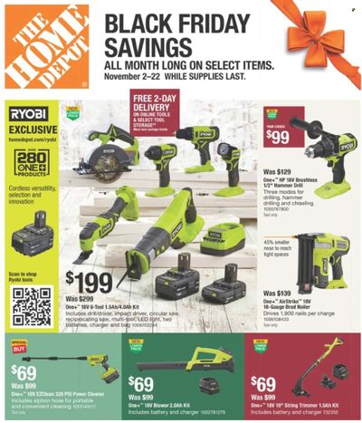 The Home Depot Weekly Ad Flyer Specials November 2 to November 22, 2023