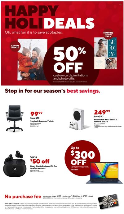 Staples Weekly Ad Flyer Specials November 5 to November 11, 2023