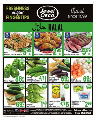 Jewel Osco (IL) Weekly Ad Flyer Specials November 1 to November 28, 2023