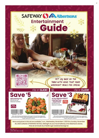 Safeway (WA) Weekly Ad Flyer Specials November 1 to November 26, 2023