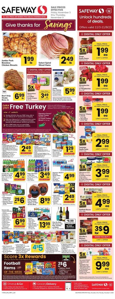 Safeway (VA) Weekly Ad Flyer Specials November 3 to November 9, 2023