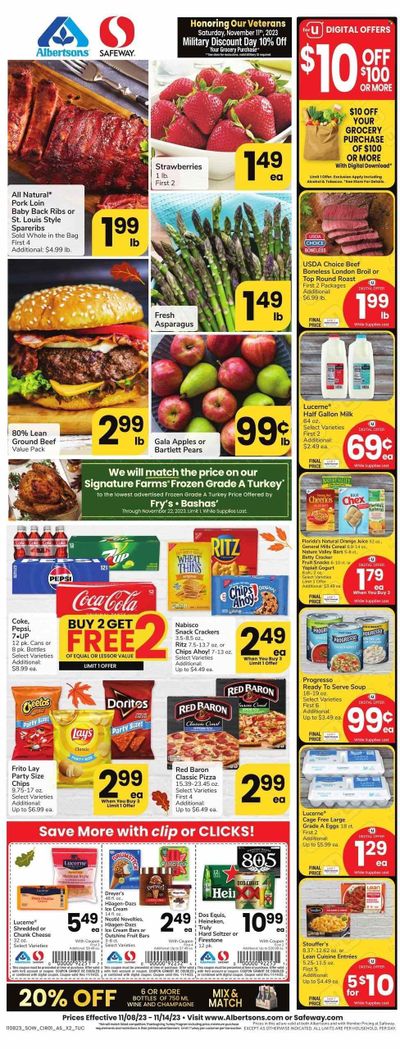 Safeway (AZ) Weekly Ad Flyer Specials November 8 to November 14, 2023