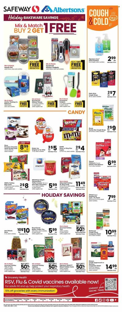 Safeway (CO, NE, NM, WY) Weekly Ad Flyer Specials November 8 to November 14, 2023