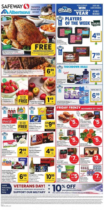 Safeway (ID) Weekly Ad Flyer Specials November 8 to November 14, 2023