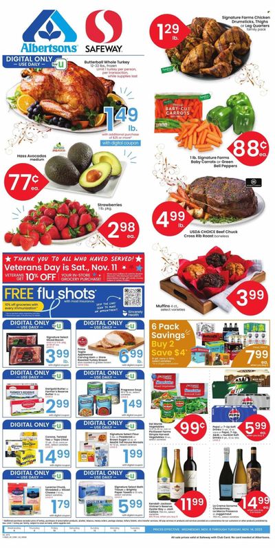 Safeway (MT) Weekly Ad Flyer Specials November 8 to November 14, 2023