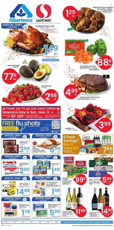 Safeway (MT) Weekly Ad Flyer Specials November 8 to November 14, 2023