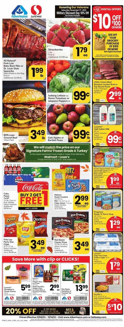 Safeway (NM) Weekly Ad Flyer Specials November 8 to November 14, 2023