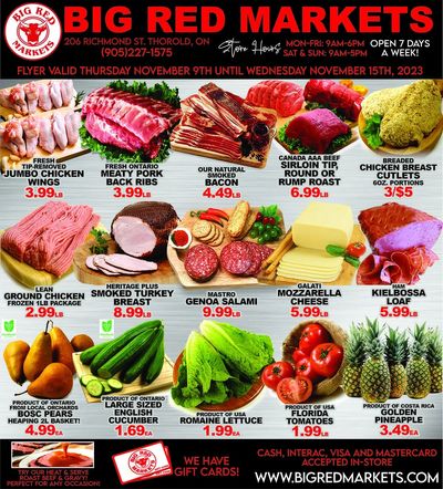 Big Red Markets Flyer November 9 to 15