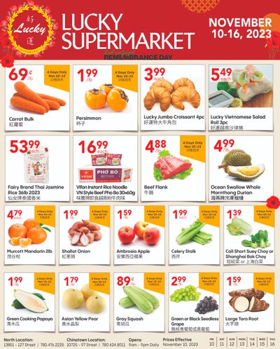 Lucky Supermarket (Edmonton) Flyer November 10 to 16