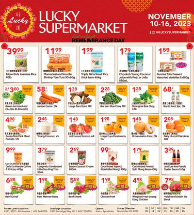 Lucky Supermarket (Calgary) Flyer November 10 to 16