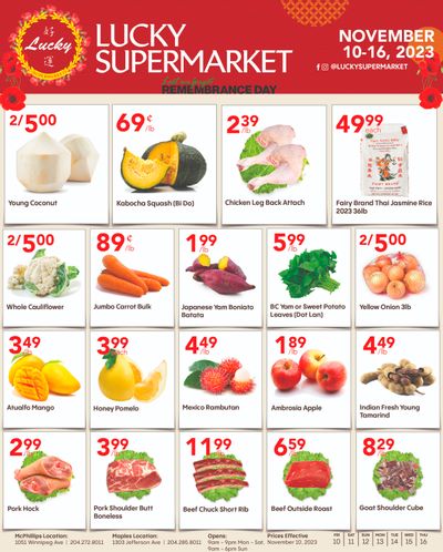Lucky Supermarket (Winnipeg) Flyer November 10 to 16