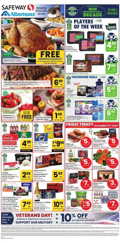 Safeway (WA) Weekly Ad Flyer Specials November 8 to November 14, 2023