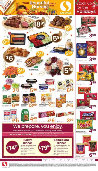 Safeway (CO) Weekly Ad Flyer Specials November 8 to November 14, 2023