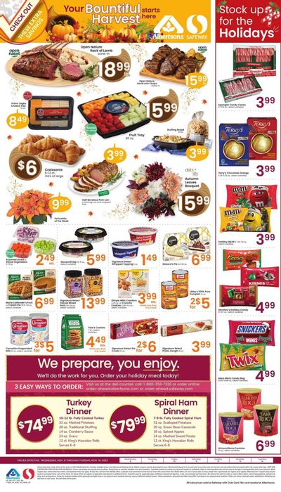 Safeway (MT) Weekly Ad Flyer Specials November 8 to November 14, 2023