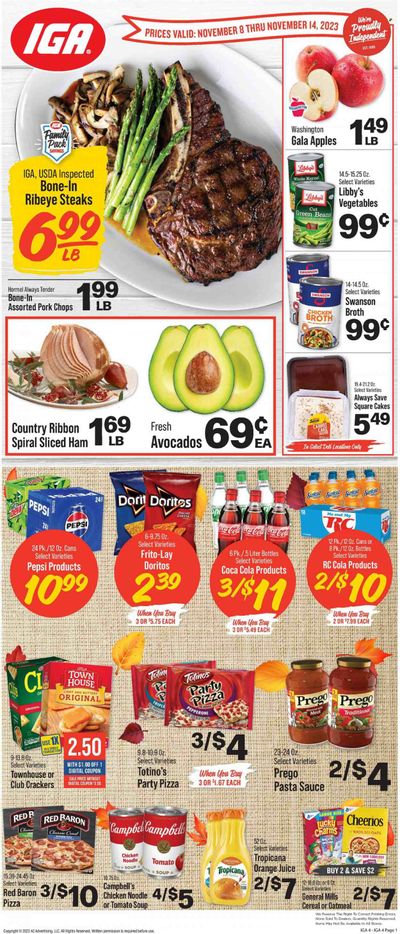 IGA (KY) Weekly Ad Flyer Specials November 8 to November 14, 2023