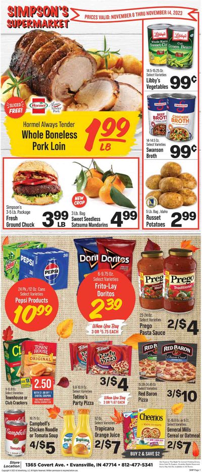 IGA (IN) Weekly Ad Flyer Specials November 8 to November 14, 2023