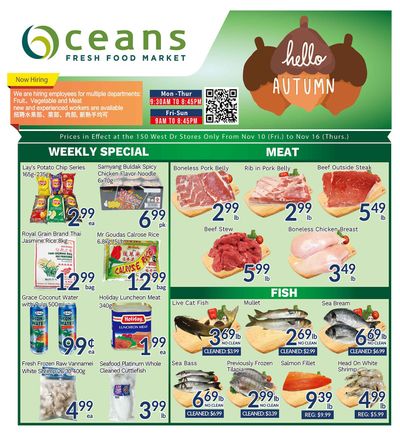 Oceans Fresh Food Market (West Dr., Brampton) Flyer November 10 to 16