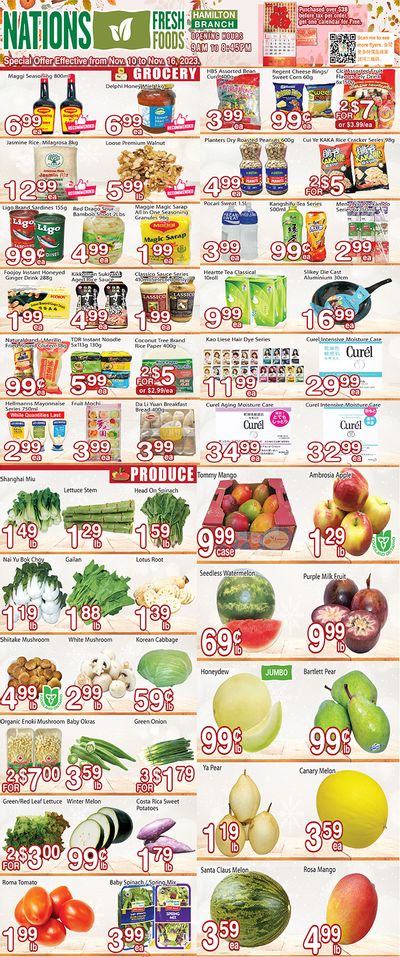 Nations Fresh Foods (Hamilton) Flyer November 10 to 16