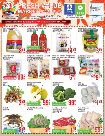 Fresh Value (Scarborough) Flyer November 10 to 16