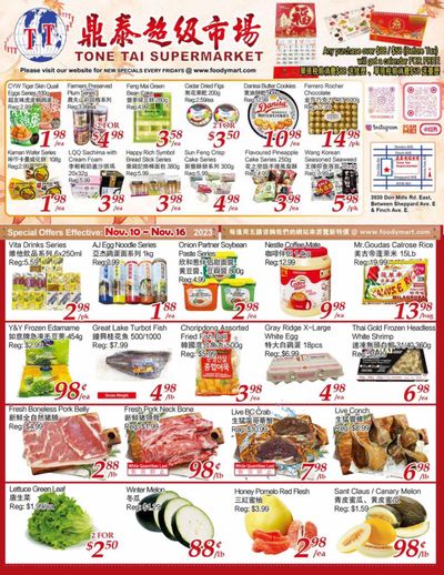 Tone Tai Supermarket Flyer November 10 to 16