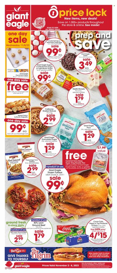 Giant Eagle (OH) Weekly Ad Flyer Specials November 2 to November 8, 2023