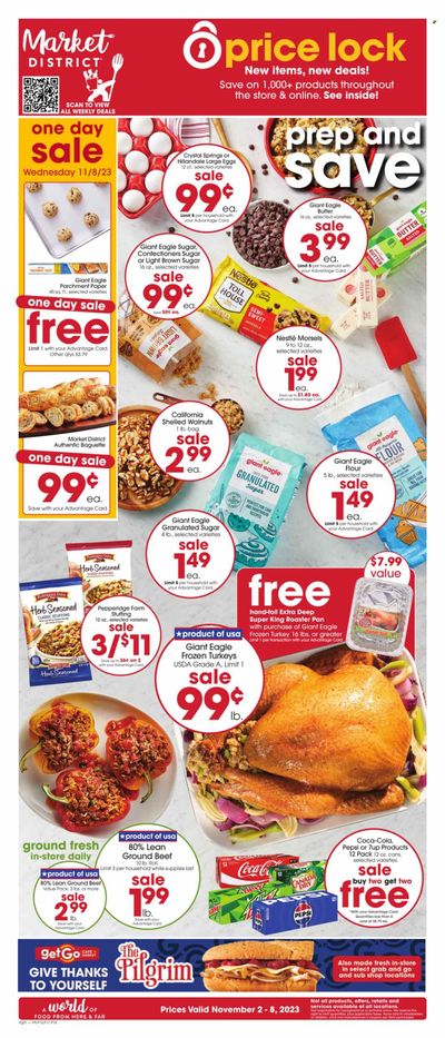 Giant Eagle (PA) Weekly Ad Flyer Specials November 2 to November 8, 2023