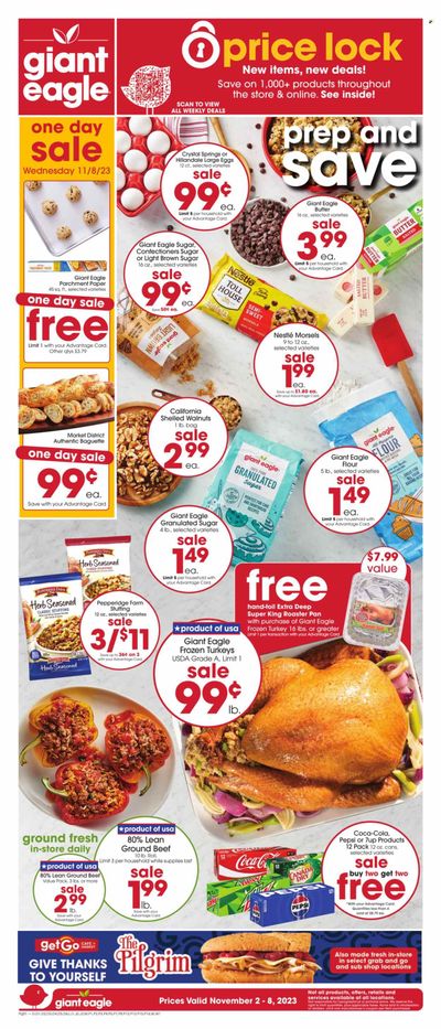 Giant Eagle (PA) Weekly Ad Flyer Specials November 2 to November 8, 2023