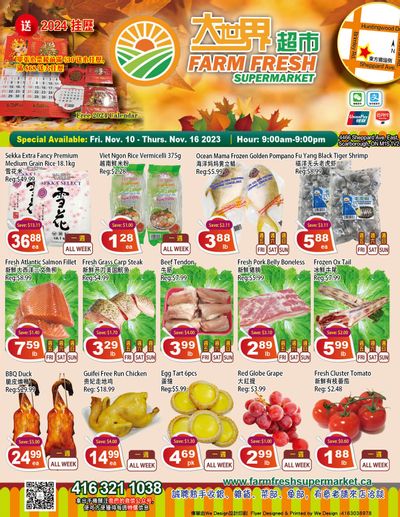 Farm Fresh Supermarket Flyer November 10 to 16