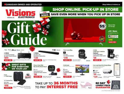 Visions Electronics Gift Guide Flyer November 10 to 16