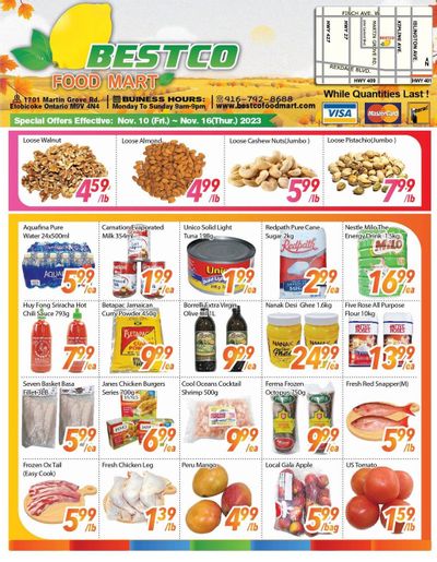 BestCo Food Mart (Etobicoke) Flyer November 10 to 16