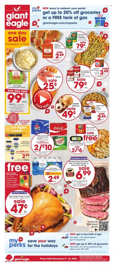Giant Eagle (OH) Weekly Ad Flyer Specials November 9 to November 15, 2023