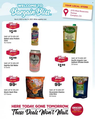 Grocery Outlet (CA, ID, OR, PA, WA) Weekly Ad Flyer Specials November 8 to November 14, 2023