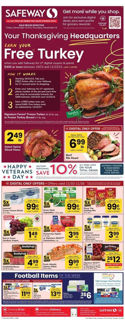 Safeway (MD) Weekly Ad Flyer Specials November 10 to November 16, 2023