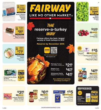 Fairway Market (CT, NJ, NY) Weekly Ad Flyer Specials November 10 to November 16, 2023