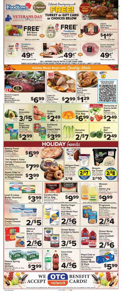 Foodtown (NJ, NY, PA) Weekly Ad Flyer Specials November 10 to November 16, 2023