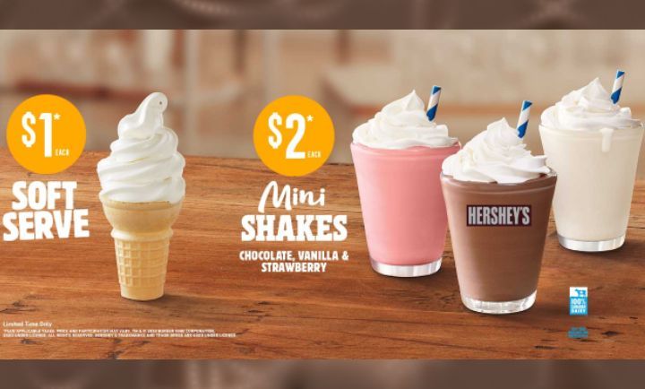 Soft Serve & Mini Shakes at Burger King