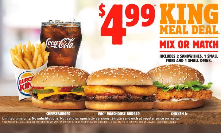 KING MEAL DEAL at Burger King