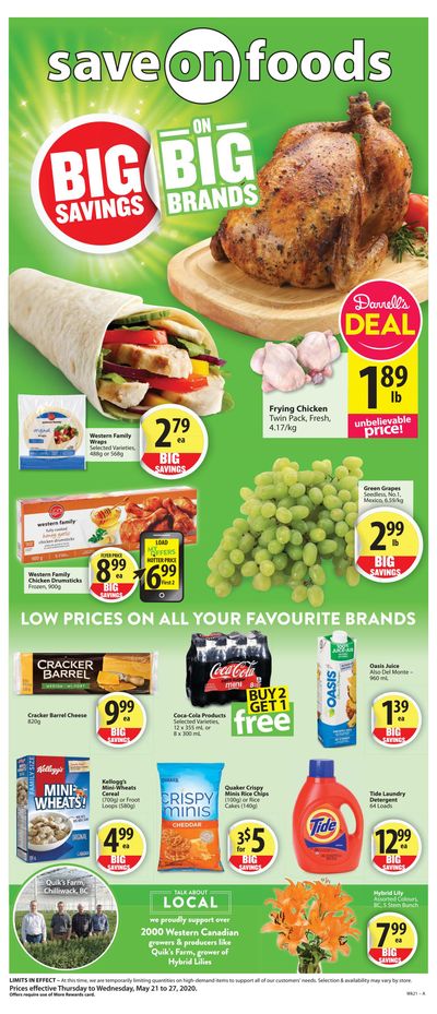 Save on Foods (BC) Flyer May 21 to 27