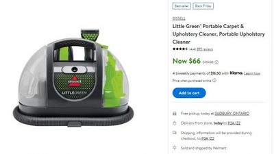 Walmart Canada Pre-Black Friday Deals: Bissell Little Green Portable Carpet Cleaner $66 (Was $119.98)