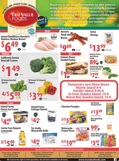 Tru Value Foods Flyer May 20 to 26