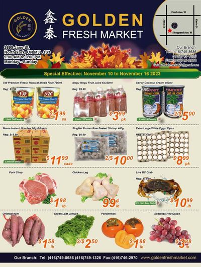 Golden Fresh Market Flyer November 10 to 16