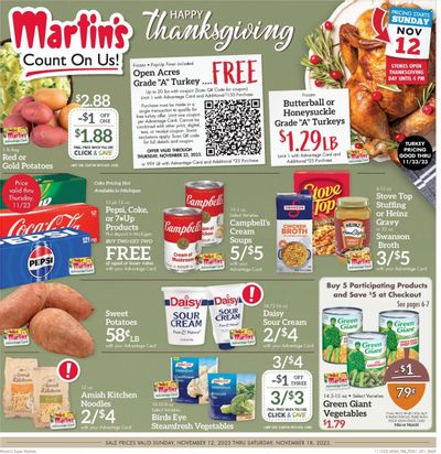 Martin’s (IN, MI) Weekly Ad Flyer Specials November 12 to November 18, 2023