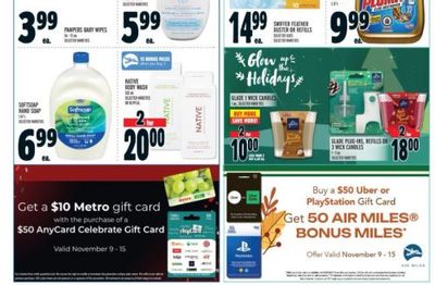 Food Basics and Metro Pre-Black Friday Offers: Get a $10 Gift Card with the Purchase of a $50 AnyCard Celebrate Gift Card