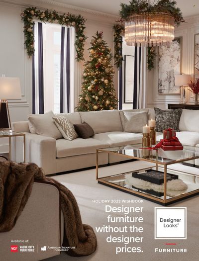 Value City Furniture (IL, IN, MD, MO, NC, NY, OH, SC, VA) Weekly Ad Flyer Specials November 7 to January 1, 2024