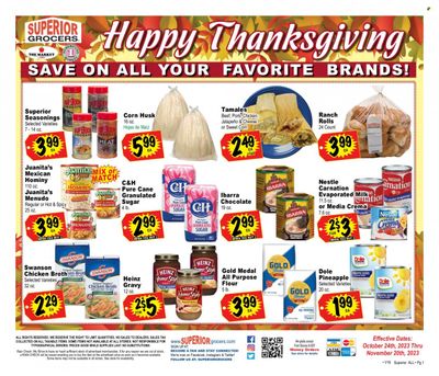 Superior Grocers (CA) Weekly Ad Flyer Specials October 24 to November 20, 2023