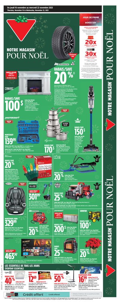 Canadian Tire (QC) Flyer November 16 to 22