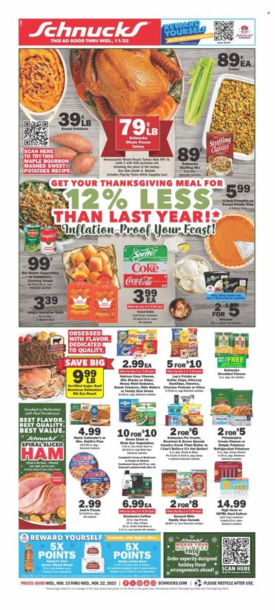 Schnucks (IA, IL, IN, MO) Weekly Ad Flyer Specials November 15 to November 22, 2023