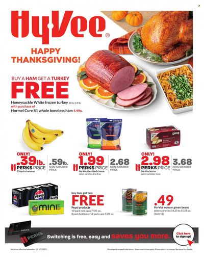 Hy-Vee (IA, IL, MN, MO, SD) Weekly Ad Flyer Specials November 13 to November 23, 2023