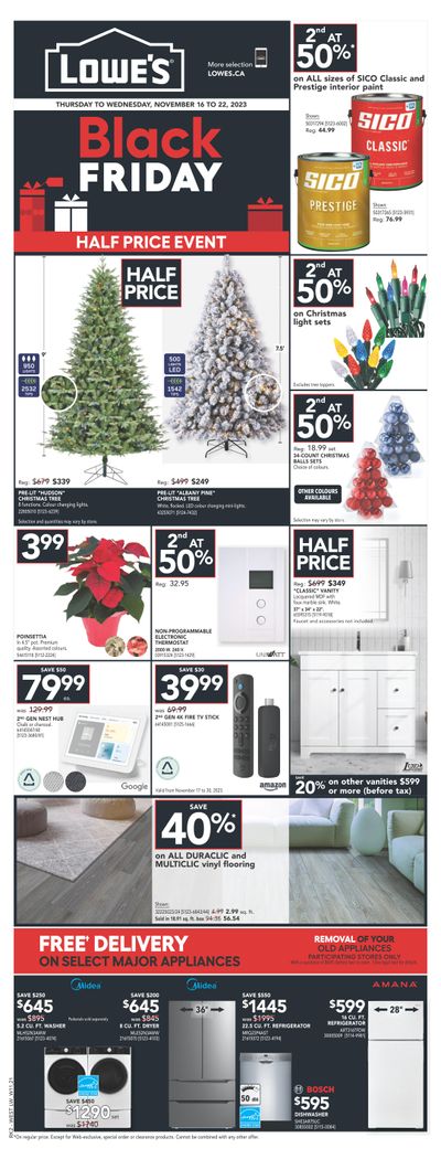 Lowe's (West) Flyer November 16 to 22