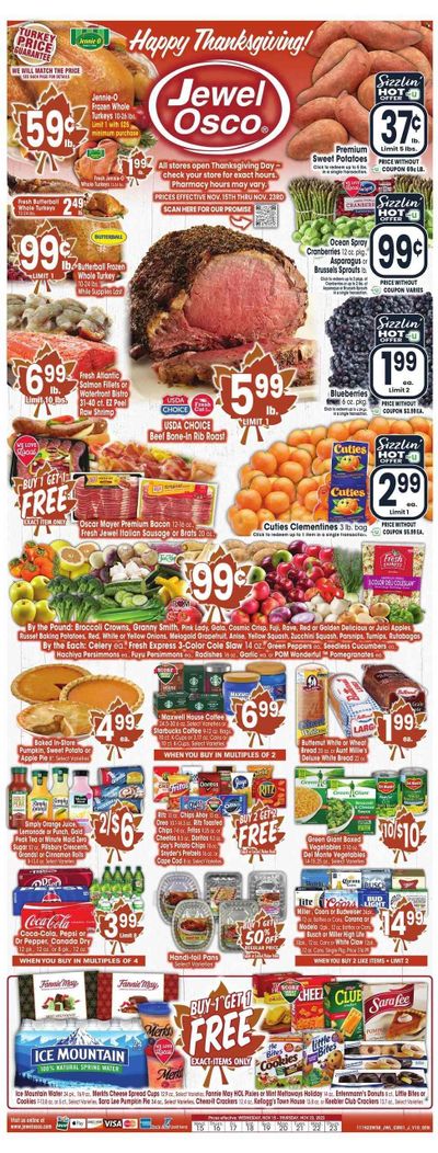 Jewel Osco (IL) Weekly Ad Flyer Specials November 15 to November 23, 2023